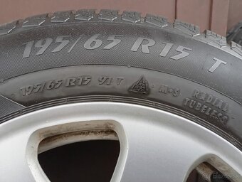 Zimné pneu Originál Audi elektróny 195/65/R15 91T - 3