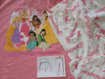 Pyžamko Disney Minnie Mouse, Princezné 104 - 3