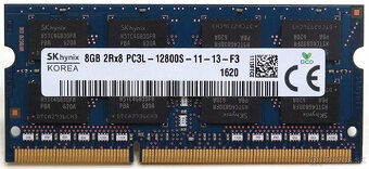 Predám RAM pamäte do notebookov DDR3L - 8GB - 3