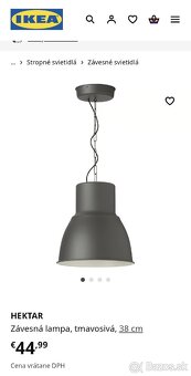 Ikea Hektar závesná lampa - 3