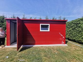 ZÁHRADNÝ DOMČEK 5×3 m | RAL3011 ČERVENÝ - 3