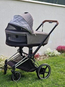 Cybex ePriam Chrome Brown + Seat Platinum, v záruke 02/2026 - 3