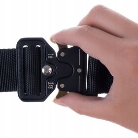 Taktický opasok 125 cm čierny - 3