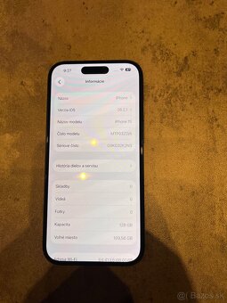 Iphone 15 black ,zdravie 100% - 3