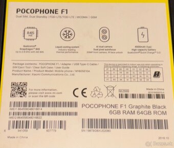 XIAOMI Pocophone F1 6GB/64GB black - 3