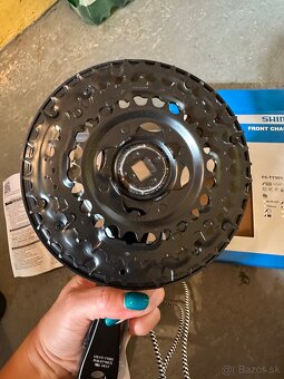 Predné ozubené koleso a pedál Shimano FC-TY 501 - 3