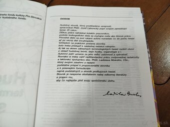 HUDOBNÝ TERMINOLOGICKÝ SLOVNÍK--Jozef Laborecký--počet strán - 3
