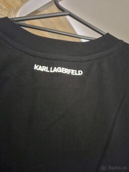 Karl Lagerfeld cierne tricko - 3