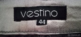 VESTINO pánske extravagantné strieborné nohavice vel. 44 - 3
