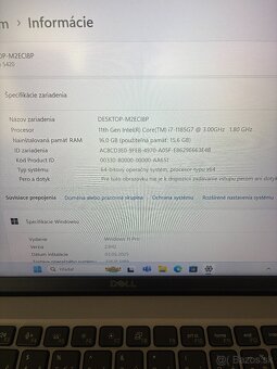 Predám notebook Dell Latitude 5420 Intel i7 - 3