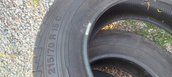 Predám letné pneumatiky Continental 2ks 205/70 R15 C - 3