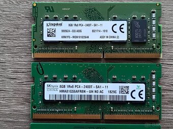 8GB Kingston, SkHynix - SoDimm 1Rx8 DDR4 - 3