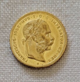 Zlaté rakúske 8 zlatníky FJI 1882, 1885 a 1889 bz - 3