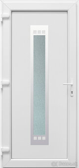 PLASTOVÉ VCHODOVÉ DVERE BIELE 980mm.x2080mm. - 3