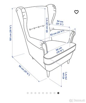 Kreslo ušiak Ikea - 3