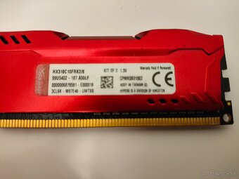 KINGSTON HyperX Fury RED 8GB (2x4GB)/DDR3/1866MHz - 3