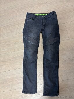 Pánske moto jeansy W-TEC Oliver - čierna - 3