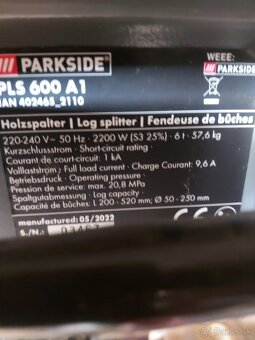 Štiepačka na drevo.Parkside - 3