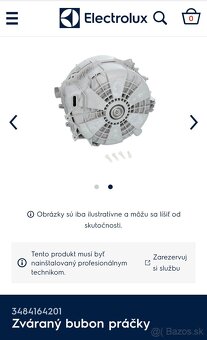 Bubon na práčku Elektrolux - 3