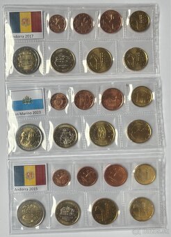 Sady euro minci 1 cent - 2 euro v UNC kvalite - 3