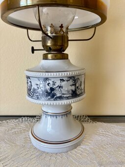 Stolná petrolejová lampa s cylindrom Wallendorf V-44cm - 3