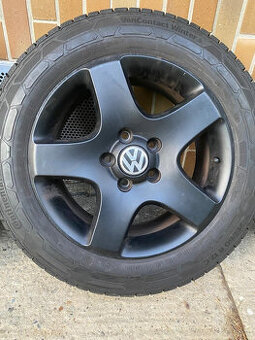 215/60 R17 C  zimné komplety originál VW + Continental 8 mm - 3