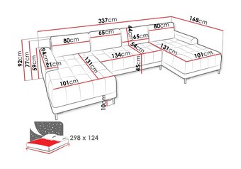 Čisto nová sedačka do tvaru U - 3
