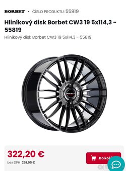 Predám 5x120 Borbet r19 - 3
