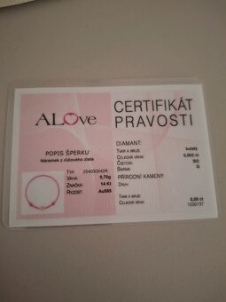Náramok štvorlístok s diamantom - 3