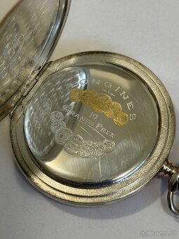 Longines vreckové hodinky strieborné - 3