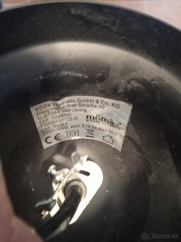 Čierny vintage luster - 3