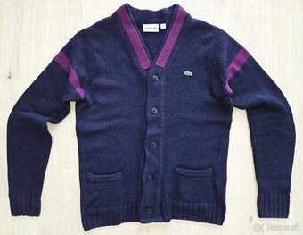 Lacoste - Pánsky kardigán (modrý) - 3