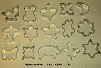 RETRO FORMIČKY, KOŠÍČKY, ORIEŠKY, VYKRAJOVAČKY, TRUBIČKY - 3