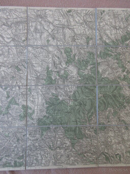 Mapa Nové Mesto n/Váhom, Myjava, Stará Turá, 1931 - 3