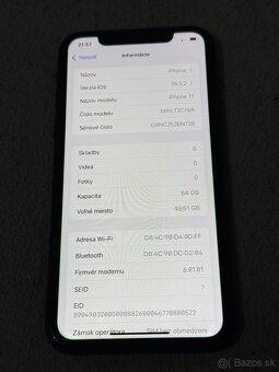 Predám Apple iPhone 11 64GB Black Známky používania - 3
