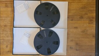 Dvě TDK L-3600P mgf pásky 1100m, 26cm Revox plast. cívka - 3