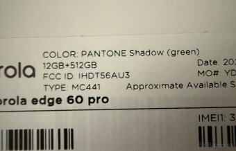 Motorola Edge 60 Pro 12GB/512GB zelená - 3