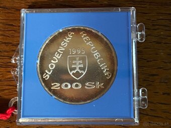 strieborná minca 200sk 1995 Proof🍀 - 3