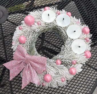 Vianočný set v ružovom prevedení s LED osvetlením - 3