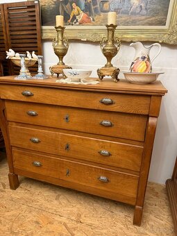 Dubová veľká komoda šuflíková - 3