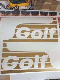 VW golf volkswagen golf mk2 retro nalepky polepy - 3