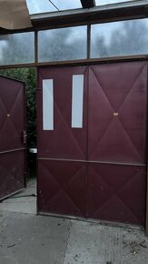 Železná garážová dvojkrídlová brána 2ks - 3