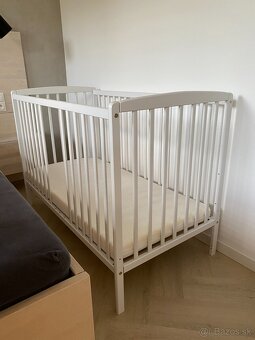 Detská postieľka k posteli 120x60 s matracom - 3