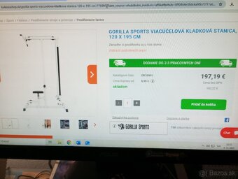 Viacúčelová kladková stanica(vrch+dolná) GORILLA SPORTS-NOVÁ - 3