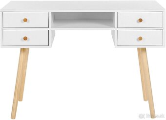 Písací stôl so 4 zásuvkami - 3