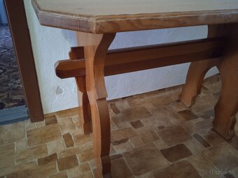 Predám - masív stolík so stoliťkami - 3