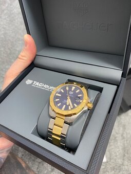 LUXUSNE HODINKY TAG HEUER AQUARACER CALIBRE 5 18kZLATY BEZEL - 3