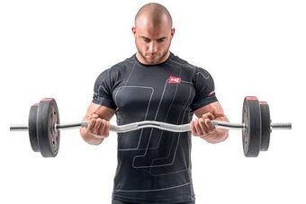 HS Nakladací činkový set Premium 105kg + variabilná lavica M - 3