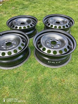 Predám 4x plechové disky 5x112 r15 - 3