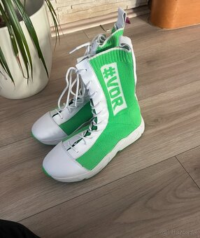 Vysoké tenisky VDR 38 zeleno biele - 3